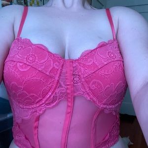 Hot Pink Corset Top